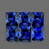 ok. 0,11ct /1szt. -  SZAFIR NAT.- kalibrowany 2,50mm +/-0,05mm kwadrat