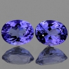 ok. 0,71ct /1 para - TANZANIT NAT.- 5x4mm owal ok. 0,71ct /1 para - TANZANIT NAT.- 5x4mm owal