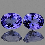 ok. 0,71ct /1 para -  TANZANIT NAT.-  5x4mm owal