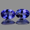 ok. 0,48ct/1szt - TANZANIT NAT.-  6x4mm owal
