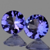 ok. 0,24ct/1szt - TANZANIT NAT.-  4mm okrągły