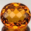 ok. 14,63ct/1szt -REWELACYJNY CYTRYN NAT.-  17,63x15,54mm / 96,67mm głęb. owal