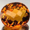 ok. 14,63ct/1szt -REWELACYJNY CYTRYN NAT.-  17,63x15,54mm / 96,67mm głęb. owal