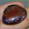 ok. 26,45ct/1szt -CZARUJĄCY BOULDER OPAL NAT.-  24,8x22mm  6,7mm głęb. fantazyjny
