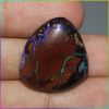 ok. 26,45ct/1szt -CZARUJĄCY BOULDER OPAL NAT.-  24,8x22mm  6,7mm głęb. fantazyjny