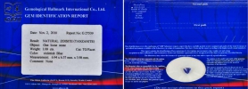 ok. 1,08ct/1szt -PRZEPIĘKNY CERTYFIKOWANY TANZANIT NAT.- 6,94x6,37mm 3,98mm głęb. trilion ok. 1,08ct/1szt -PRZEPIĘKNY CERTYFIKOWANY TANZANIT NAT.- 6,94x6,37mm 3,98mm głęb. trilion