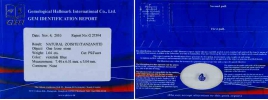 ok. 1,64ct/1szt -PRZEPIĘKNY CERTYFIKOWANY TANZANIT NAT.- 7,44x6,51mm 5,04mm głęb. kropla ok. 1,64ct/1szt -PRZEPIĘKNY CERTYFIKOWANY TANZANIT NAT.- 7,44x6,51mm 5,04mm głęb. kropla