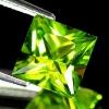 ok. 1,5ct/1szt -PRZEPIĘKNY PERYDOT, OLIWIN NAT.-  6,9x6,9mm 4,1mm głęb. kwadrat