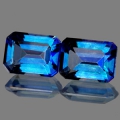 ok. 3,69ct/2szt - MYSTIC TOPAZ NAT.-  8x6mm 4mm głęb. ośmiokąt	