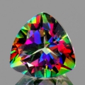 ok. 2,84ct/1szt - MYSTIC TOPAZ NAT.-  9x9mm 5,7mm głęb. trilion
