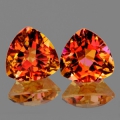 ok. 7,49ct/2szt - MYSTIC TOPAZ NAT.-  10x10mm 5,5/6,2mm głęb. trilion	