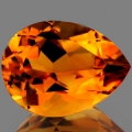 ok. 3,42ct/1szt -REWELACYJNY CYTRYN NAT.-  11,77x8,85mm 6,33mm głęb. kropla