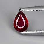 ok. 0,28ct/1szt - NIEPOPRAWIANY RUBIN NAT.-  5,24x3,75mm 1,73mm głęb. kropla