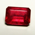 ok. 1,625ct/1szt -CZARUJĄCY RUBIN NAT.-  7,23x5,21mm 3,73mm głęb. ośmiokąt	