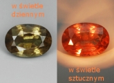 ok. 0,84ct/1szt -RZADKOŚĆ! ZMIENIAJĄCY BARWĘ GRANAT NAT.- 6,6x4,6mm 3,1mm głęb. owal ok. 0,84ct/1szt -RZADKOŚĆ! ZMIENIAJĄCY BARWĘ GRANAT NAT.- 6,6x4,6mm 3,1mm głęb. owal