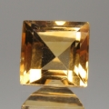 ok. 1,28ct/1szt -ŚLICZNY CYTRYN NAT.-  6,19x6,08mm 4,51mm głęb. kwadrat