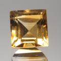 ok. 1,28ct/1szt -ŚLICZNY CYTRYN NAT.-  6,19x6,08mm 4,51mm głęb. kwadrat