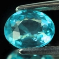 ok. 1,185ct/1szt -WSPANIAŁY  APATYT NAT.-  7,2 x 5,8 x 4 mm, owal