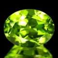 ok. 1,65ct/1szt -OSZAŁAMIAJĄCY REWELACYJNY OLIWIN NAT.-  8,74 x 6,82 / 4,12 mm, owal