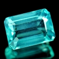 ok. 0,98ct/1szt -UJMUJĄCY APATYT NAT.-  6,72 x 4,54 x 3,20 mm, ośmiokąt