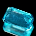 ok. 0,91ct/1szt -WSPANIAŁY APATYT NAT.-  6,99 x 4,45 / 3,18 mm, ośmiokąt
