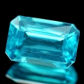 ok. 0,91ct/1szt -WSPANIAŁY APATYT NAT.-  6,99 x 4,45 / 3,18 mm, ośmiokąt