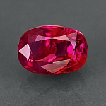 ok. 1,04ct/1szt -CERTYFIKOWANY NIE WYGRZEWANY RUBIN NAT.-  6,50x4,50 mm 3,80mm głęb. owal