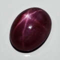 ok. 2,36ct/1szt -GWIAŹDZISTY PIĘKNY RUBIN NAT.-  8,41x6,41mm / 4,03mm owal