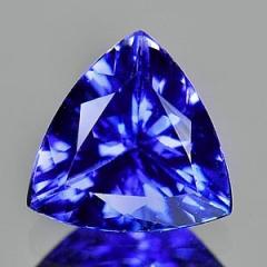 ok. 0,94ct/1szt -OSZAŁAMIAJĄCY TANZANIT NAT.-  6,47x6,52mm 4,01mm  głęb. trilion
