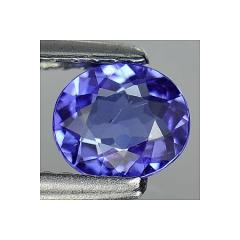  ok. 0,58ct/1szt -UJMUJĄCY TANZANIT NAT.-  5,89x5,04mm 2,50mm głęb. owal