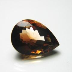 ok. 12,9ct /1szt. - BRAZYLIJSKI WSPANIAŁY SZAMPAŃSKI AAA TOPAZ NAT.-  17.6x12.5/8.6mm kropla