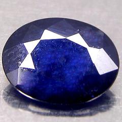 ok. 1,15ct /1szt. - ŁADNY CHABROWY CEJLOŃSKI SZAFIR NAT.-  8x6/3mm owal