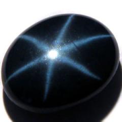 ok. 3,15ct /1szt. - GWIAŻDZISTY SZAFIR NAT.-  10x8/3,5mm kaboszon