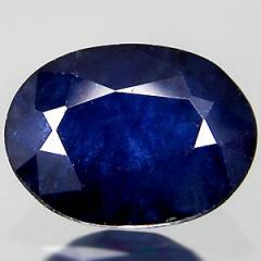 ok. 0,7ct /1szt. - ŁADNY CHABROWY CEJLOŃSKI SZAFIR NAT.-  7x5/2mm owal