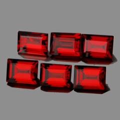 ok. 1,1ct /1szt. - NAJLEPSZY MAT.JUBIERSKI - TOP KOLOR AAA - WESOŁY MOZAMBIJSKI GRANAT NAT.- kalibr. 7x5mm prostokąt