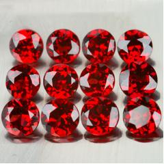 ok. 0,3ct /1szt. - NAJLEPSZY MAT.JUBIERSKI - WESOŁY GRANAT NAT.- 4,00mmśredn. okrągły