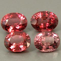 ok. 1,4ct /1szt. - PIĘKNY WESOŁY RODOLIT GRANAT NAT.-  7,6x5,7/4,2mm owal