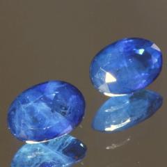 ok. 1ct /2szt. - ŁADNA PARA SZAFIR NAT.-  6x4/2mm owal