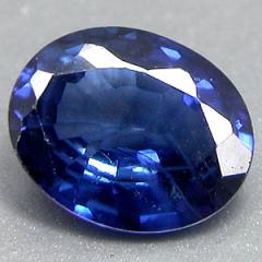ok. 0,7ct /1szt. - NAJWYŹSZA JAKOŚĆ AAA CHABROWY CEJLOŃSKI SZAFIR NAT.-  7x5/2,8mm owal