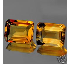 ok. 4,21ct /szt. - WSPANIAŁY CYTRYN NAT.-   ośmiokąt