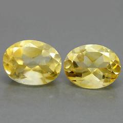 ok. 2,25ct /szt. -  CYTRYN NAT.-   owal