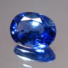 ok. 1,6ct /1szt. - AAA CEJNOŃSKI (CZYSTY IF NAJWYŹSZA JAKOŚĆ)  SZAFIR NAT.-  6,0x8,2/3,7mm owal
