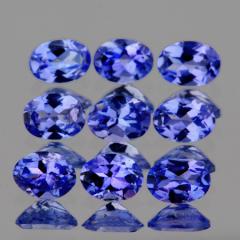 ok. 0,15ct /1szt. - REWELACYJNY - WYSOKA JAKOŚĆ - TANZANIT NAT.- kalibr. 4.00mmx3.00mm owal