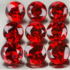 ok. 0,97ct /1szt. - TOP KOLOR AAA - WESOŁY GRANAT NAT.- kalibr. 6,0mm okrągły