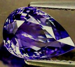 ok. 0,19ct /1szt. - REWELACYJNY - NAJWYŹSZA JAKOŚĆ - TANZANIT NAT.-  4,9x3,5/1,8mm kropla