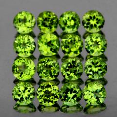 ok. 0,27ct /1szt. - DOSKONAŁY, SKRZĄCY PERYDOT NAT.- kalibr. 4,00mm okrągły