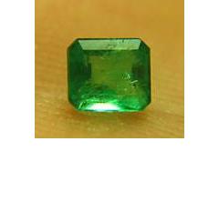 ok. 0,44ct /1szt. - PRZEPIĘKNY! KOLUMBIJSKI SZMARAGD NAT.-  5,06x3,95/2,73mm prostokąt