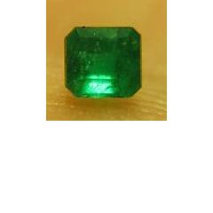 ok. 0,25ct /1szt. - NAJCENNIEJSZY! KOLUMBIJSKI SZMARAGD NAT.-  3,78x4,46/2,96mm prostokąt