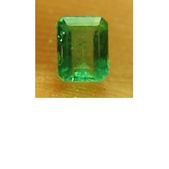ok. 0,46ct /1szt. - NIEZWYKŁY KOLUMBIJSKI SZMARAGD NAT.-  4,92x4,32/2,94mm prostokąt
