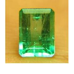 ok. 0,79ct /1szt. - PRZEPIĘKNY! KOLUMBIJSKI SZMARAGD NAT.-  6,81x5,00/3,19mm prostokąt